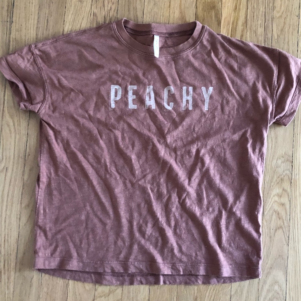 Rylee + Cru Super Soft Cotton Peachy T-shirt Size 10-11